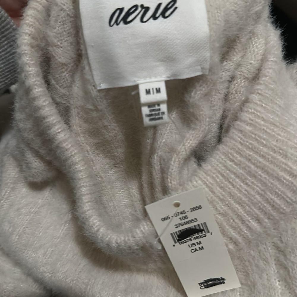 AERIE | Buttercream Soft Crew Tunic Sweater in Cappuccino | M - Picture 5 of 7